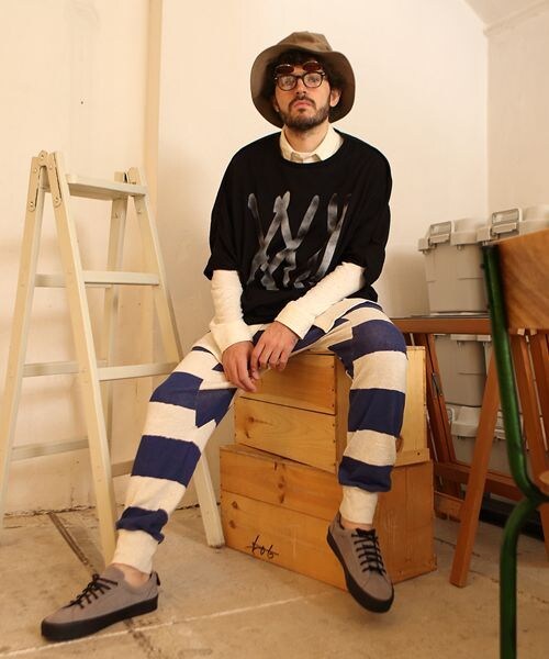 VIRGOwearworks（ヴァルゴウェアワークス）の「SPLASH KITE 22 ドルマンカットソー（トップス・メンズ・WHITE/BLACK・2/3/4）」の14枚目の写真