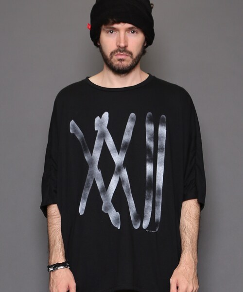 VIRGOwearworks（ヴァルゴウェアワークス）の「SPLASH KITE 22 ドルマンカットソー（トップス・メンズ・WHITE/BLACK・2/3/4）」の2枚目の写真