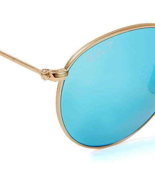 Ray-Ban（レイバン）の「Rayban Blue Round Sunglasses（サングラス・メンズ・Blue・000）」の3枚目の写真