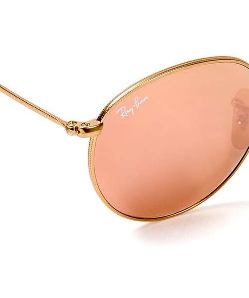 Ray-Ban(レイバン)の「Rayban Pink Round Sunglasses(サングラス・メンズ・Red・000)」の2枚目の写真