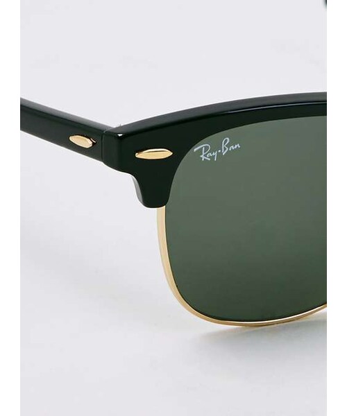 Ray-Ban(レイバン)の「Ray-Ban Black Clubmaster Sunglasses(サングラス・メンズ・Black・000)」の1枚目の写真