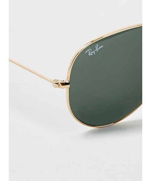 Ray-Ban（レイバン）の「Ray-Ban Gold Aviator Sunglasses（サングラス・メンズ・Metallic・000）」の3枚目の写真