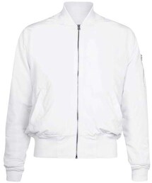 TOPMAN | AAA White Ruched Bomber Jacket(テーラードジャケット)