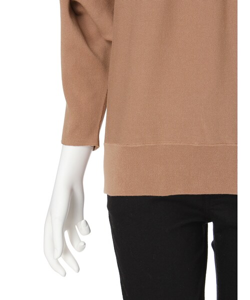 LAGUNAMOON（ラグナムーン）の「ドルマンVネックニット（トップス・レディース・ホワイト/アイスブルー/ネイビー/ベージュ・F）」の10枚目の写真