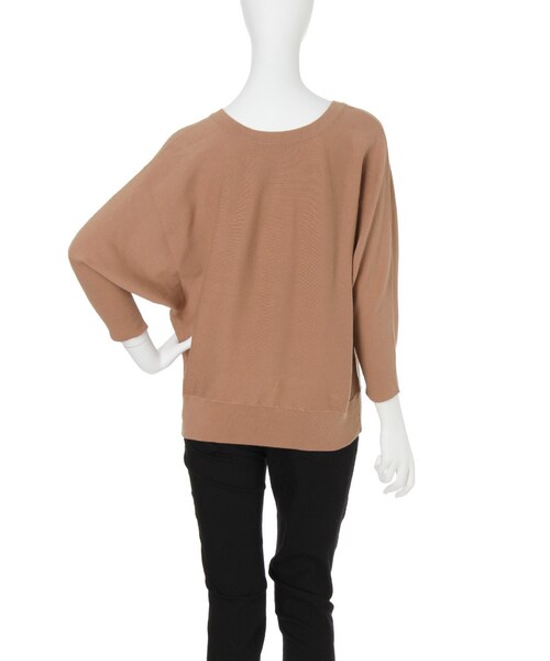 LAGUNAMOON（ラグナムーン）の「ドルマンVネックニット（トップス・レディース・ホワイト/アイスブルー/ネイビー/ベージュ・F）」の7枚目の写真