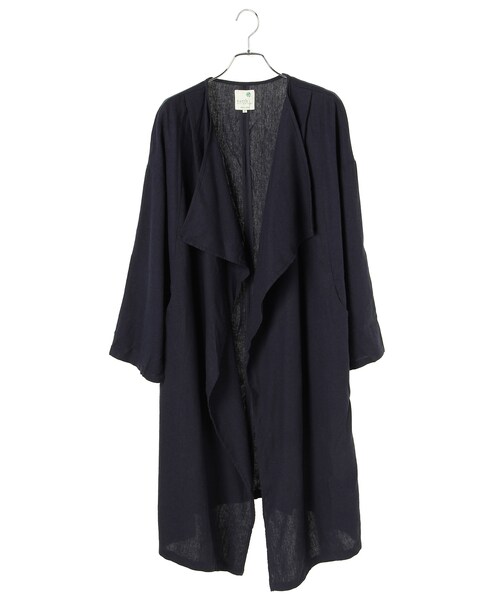 earth music&ecology（アースミュージックアンドエコロジー）の「＜WEB限定大きな・小さなサイズ＞ニュアンスコート（ジャケット/アウター・ベージュ/ブラウン/カーキ/ネイビー・L）」の4枚目の写真