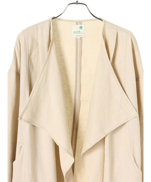 earth music&ecology（アースミュージックアンドエコロジー）の「＜WEB限定大きな・小さなサイズ＞ニュアンスコート（ジャケット/アウター・ベージュ/ブラウン/カーキ/ネイビー・L）」の7枚目の写真