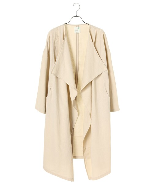 earth music&ecology（アースミュージックアンドエコロジー）の「＜WEB限定大きな・小さなサイズ＞ニュアンスコート（ジャケット/アウター・ベージュ/ブラウン/カーキ/ネイビー・L）」の5枚目の写真