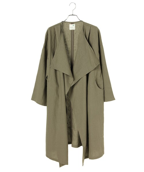 earth music&ecology（アースミュージックアンドエコロジー）の「＜WEB限定大きな・小さなサイズ＞ニュアンスコート（ジャケット/アウター・ベージュ/ブラウン/カーキ/ネイビー・L）」の3枚目の写真