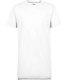 TOPMAN | White Longline T-Shirt(Tシャツ/カットソー)