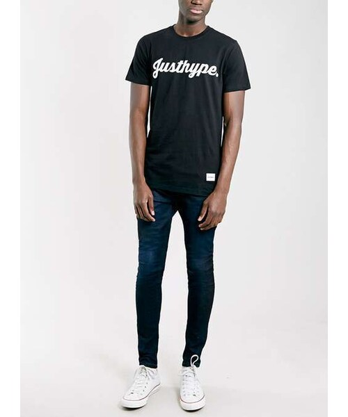 HYPE（ハイプ）の「Hype Black Script T-Shirt*（Tシャツ/カットソー・メンズ・Black・L/XL）」の3枚目の写真