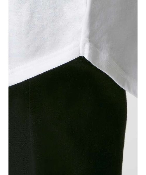 TOPMAN（トップマン）の「White Curved Hem Longline T-Shirt（Tシャツ/カットソー・メンズ・White・XXS/S/L/XL/XXL）」の4枚目の写真