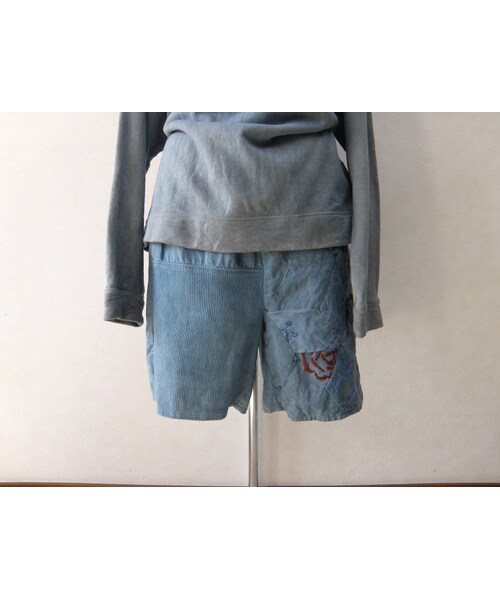 YEAH RIGHT!!(イェーライト)の「YEAH RIGHT!! A SA NO HA QUILT SHORTS(INDIGO DYE)(その他パンツ・メンズ・その他)」の8枚目の写真