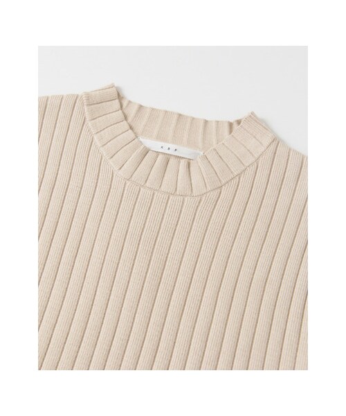 KBF（ケイビーエフ）の「WIDEリブニットタンク（トップス・レディース・GREEN/BEIGE/NAVY・one）」の10枚目の写真