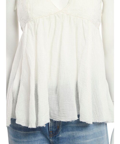 Ungrid（アングリッド）の「レース刺繍コンビキャミ（トップス・レディース・オフホワイト/ブラック/スカイブルー・F）」の10枚目の写真