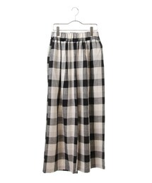 earth music&ecology | チェックワイドパンツ(パンツ)