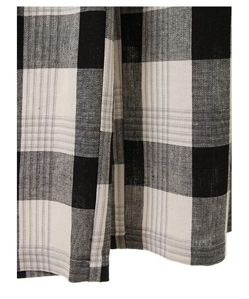 earth music&ecology（アースミュージックアンドエコロジー）の「チェックワイドパンツ（パンツ・ブラック/ブルー・F）」の7枚目の写真