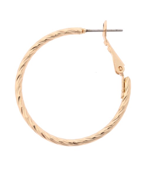 SEVENDAYS=SUNDAY（セブンデイズサンデイ）の「OSE フープピアス（アクセサリー・シルバー/ゴールド・F）」の4枚目の写真