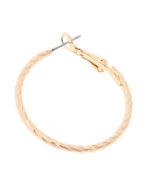 SEVENDAYS=SUNDAY（セブンデイズサンデイ）の「OSE フープピアス（アクセサリー・シルバー/ゴールド・F）」の5枚目の写真