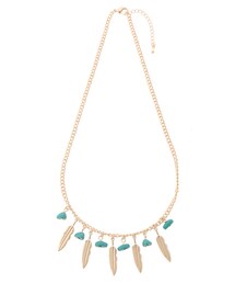 SEVENDAYS=SUNDAY | OSE ターコイズリーフネックレス(アクセサリー)