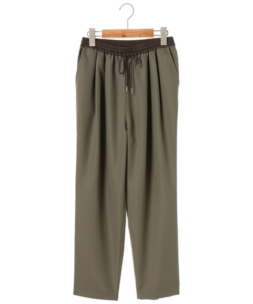 SEVENDAYS=SUNDAY（セブンデイズサンデイ）の「ベルト異素材 サルエルパンツ（パンツ・キャメル/カーキ/ネイビー・M/L）」の2枚目の写真