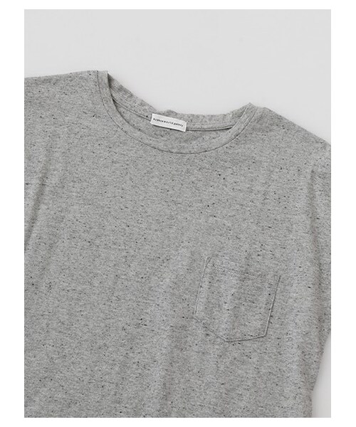 E hyphen world gallery（イーハイフンワールドギャラリー）の「SS 20/-CO胸ポケットTシャツ（トップス・オフホワイト/杢ライトグレー/ブラック/レッド/キャメル/カーキ/ライトブルー/ネイビー・F）」の12枚目の写真