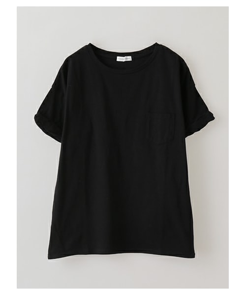 E hyphen world gallery（イーハイフンワールドギャラリー）の「SS 20/-CO胸ポケットTシャツ（トップス・オフホワイト/杢ライトグレー/ブラック/レッド/キャメル/カーキ/ライトブルー/ネイビー・F）」の2枚目の写真