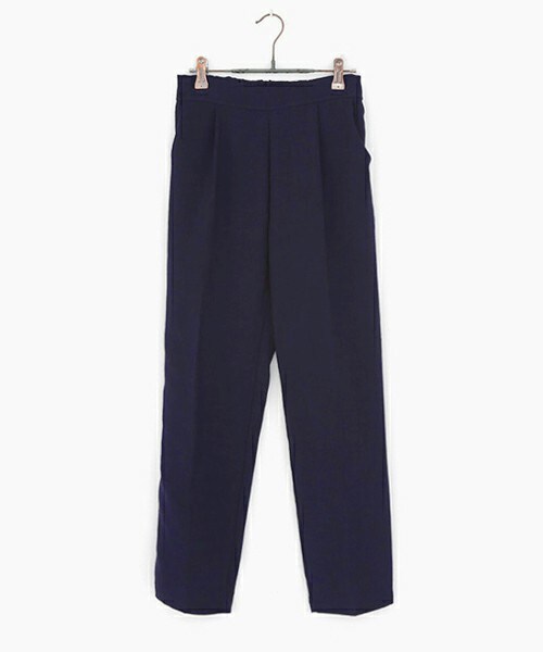 DHOLIC（ディーホリック）の「S/Sウエストゴムツータックスラックスパンツ（スラックス・レディース・アクアグリーン/サーモンピンク/グレーベージュ/ミックスグレー/ネイビー/ブラック・FREE）」の5枚目の写真