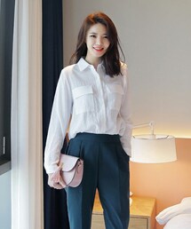 DHOLIC | フラップポケットポイントブラウス(シャツ/ブラウス)