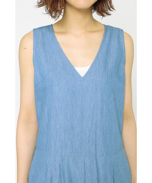 JOURNAL STANDARD relume（ジャーナルスタンダード　レリューム）の「《予約》テンセルデニム オールインワン◆（オールインワン・サロペット・ネイビー/ネイビー A・フリー）」の10枚目の写真