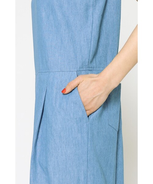 JOURNAL STANDARD relume（ジャーナルスタンダード　レリューム）の「《予約》テンセルデニム オールインワン◆（オールインワン・サロペット・ネイビー/ネイビー A・フリー）」の16枚目の写真