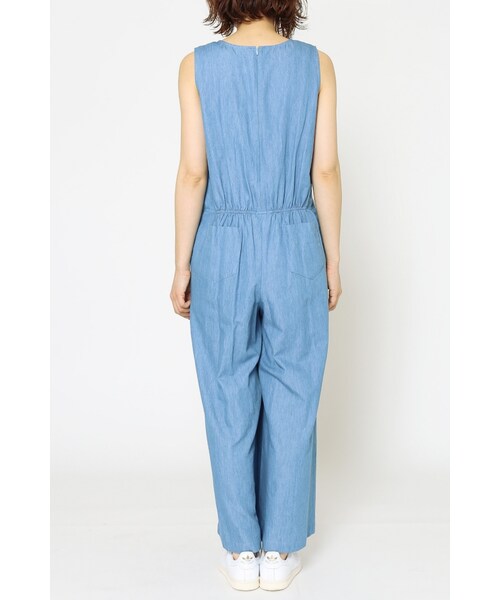 JOURNAL STANDARD relume（ジャーナルスタンダード　レリューム）の「《予約》テンセルデニム オールインワン◆（オールインワン・サロペット・ネイビー/ネイビー A・フリー）」の9枚目の写真