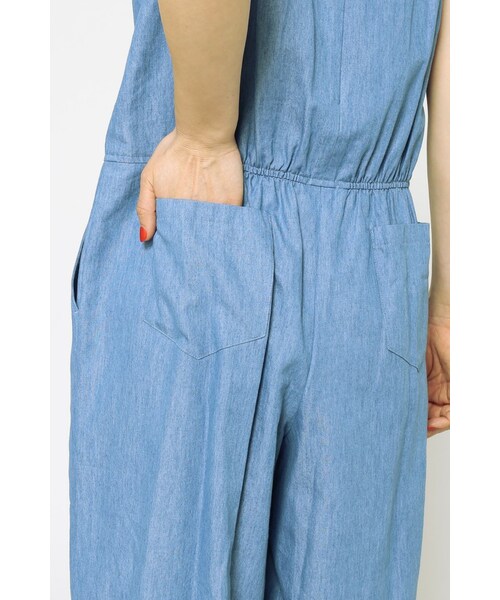 JOURNAL STANDARD relume（ジャーナルスタンダード　レリューム）の「《予約》テンセルデニム オールインワン◆（オールインワン・サロペット・ネイビー/ネイビー A・フリー）」の15枚目の写真