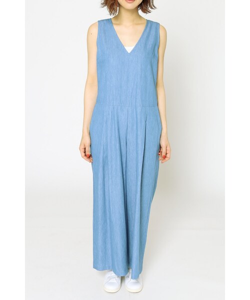 JOURNAL STANDARD relume（ジャーナルスタンダード　レリューム）の「《予約》テンセルデニム オールインワン◆（オールインワン・サロペット・ネイビー/ネイビー A・フリー）」の7枚目の写真