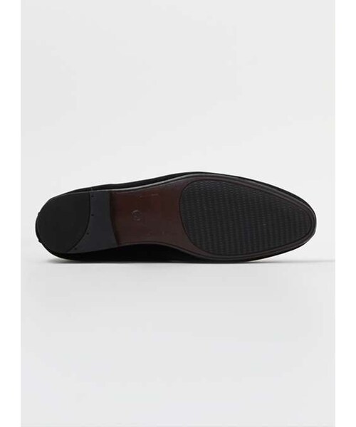 TOPMAN（トップマン）の「Black Suedette Tassle Loafers（その他シューズ・メンズ・Black・7/8/9/10/11/12/13）」の2枚目の写真