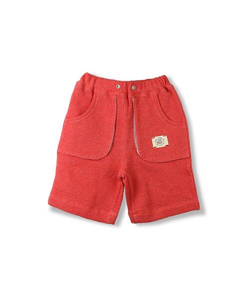 BRANSHES（ブランシェス）の「ミニ裏毛5分丈パンツ（その他パンツ・キッズ・レッド/杢グレー/ネイビーブルー・80～130/80～150）」の3枚目の写真