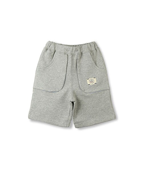 BRANSHES（ブランシェス）の「ミニ裏毛5分丈パンツ（その他パンツ・キッズ・レッド/杢グレー/ネイビーブルー・80～130/80～150）」の2枚目の写真