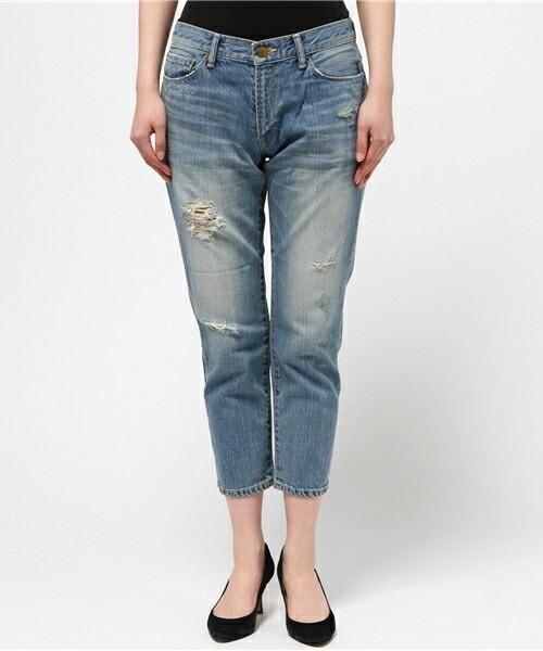 FREDY&GLOSTER（フレディアンドグロスター）の「クラッシュデニムパンツ（デニムパンツ・レディース・ブルー・36/38/34）」の2枚目の写真