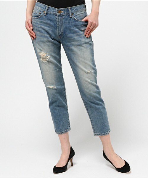 FREDY&GLOSTER（フレディアンドグロスター）の「クラッシュデニムパンツ（デニムパンツ・レディース・ブルー・36/38/34）」の13枚目の写真