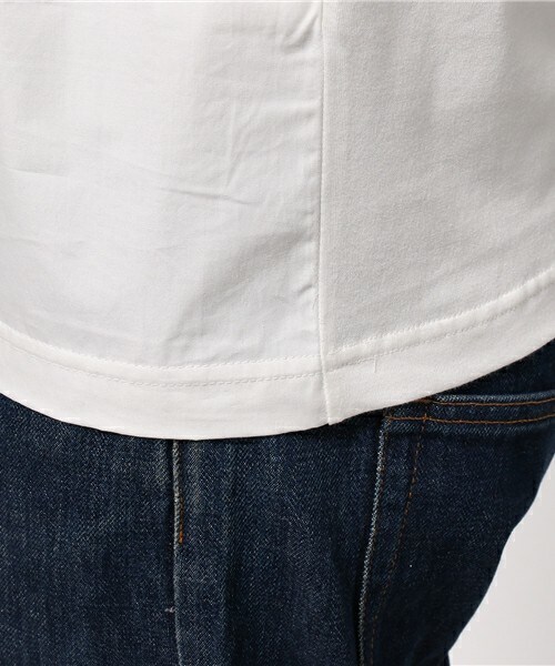 Vincent et Mireille(バンソンエミレイユ)の「【Men's JOKER掲載】VINCENT ET MIREILLE Conbination BigTシャツ(Tシャツ/カットソー・メンズ・ホワイト/ネイビー・40/42)」の7枚目の写真