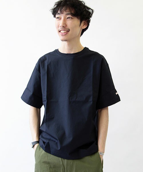 Vincent et Mireille(バンソンエミレイユ)の「【Men's JOKER掲載】VINCENT ET MIREILLE Conbination BigTシャツ(Tシャツ/カットソー・メンズ・ホワイト/ネイビー・40/42)」の2枚目の写真