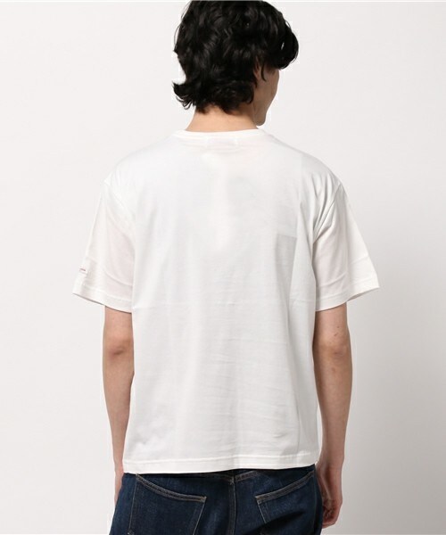 Vincent et Mireille(バンソンエミレイユ)の「【Men's JOKER掲載】VINCENT ET MIREILLE Conbination BigTシャツ(Tシャツ/カットソー・メンズ・ホワイト/ネイビー・40/42)」の4枚目の写真