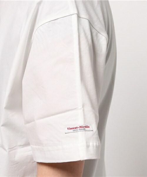 Vincent et Mireille(バンソンエミレイユ)の「【Men's JOKER掲載】VINCENT ET MIREILLE Conbination BigTシャツ(Tシャツ/カットソー・メンズ・ホワイト/ネイビー・40/42)」の6枚目の写真