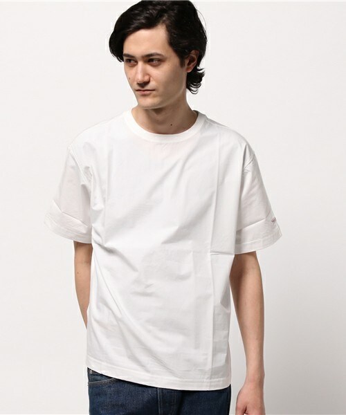 Vincent et Mireille(バンソンエミレイユ)の「【Men's JOKER掲載】VINCENT ET MIREILLE Conbination BigTシャツ(Tシャツ/カットソー・メンズ・ホワイト/ネイビー・40/42)」の9枚目の写真