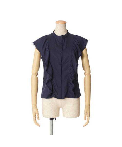 F i.n.t（フィント）の「フリルスリーブスタンドカラーブラウス/F i.n.t（シャツ/ブラウス・レディース・その他）」の4枚目の写真