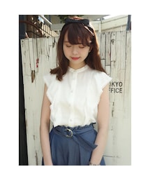 F i.n.t | フリルスリーブスタンドカラーブラウス/F i.n.t(シャツ/ブラウス)