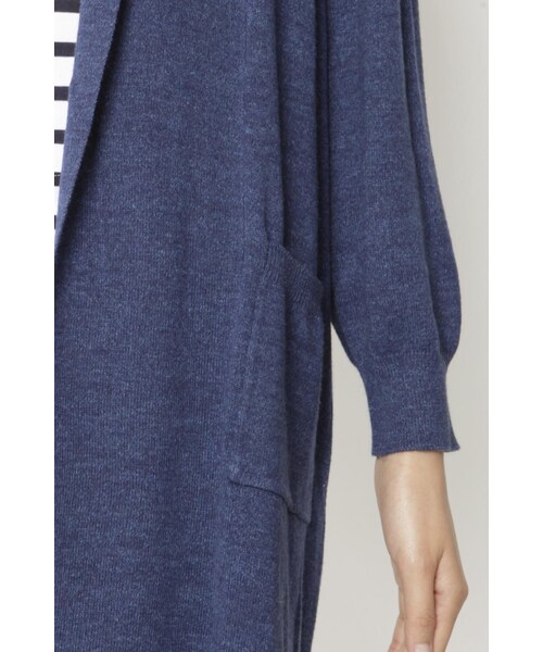 LIPSTAR（リップスター）の「ショールニットカーデ（トップス・レディース・オフホワイト/レッド/ネイビー/ベージュ・M）」の8枚目の写真