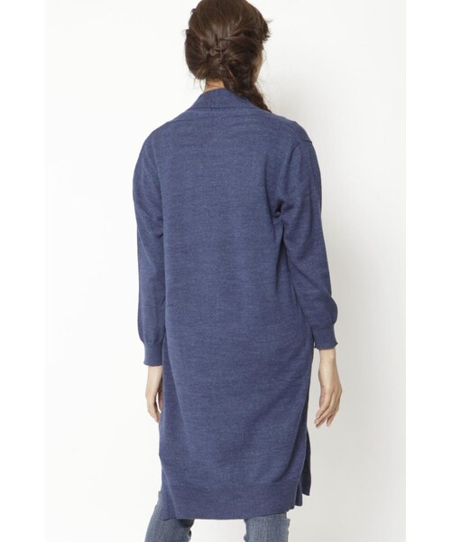 LIPSTAR（リップスター）の「ショールニットカーデ（トップス・レディース・オフホワイト/レッド/ネイビー/ベージュ・M）」の6枚目の写真