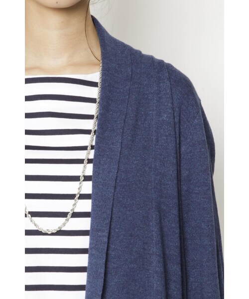 LIPSTAR（リップスター）の「ショールニットカーデ（トップス・レディース・オフホワイト/レッド/ネイビー/ベージュ・M）」の7枚目の写真