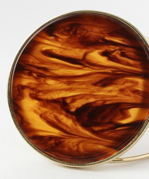 KBF(ケイビーエフ)の「壓克力圓圈造型手鐲(アクセサリー・レディース・象牙白/棕色/黑色・one)」の5枚目の写真